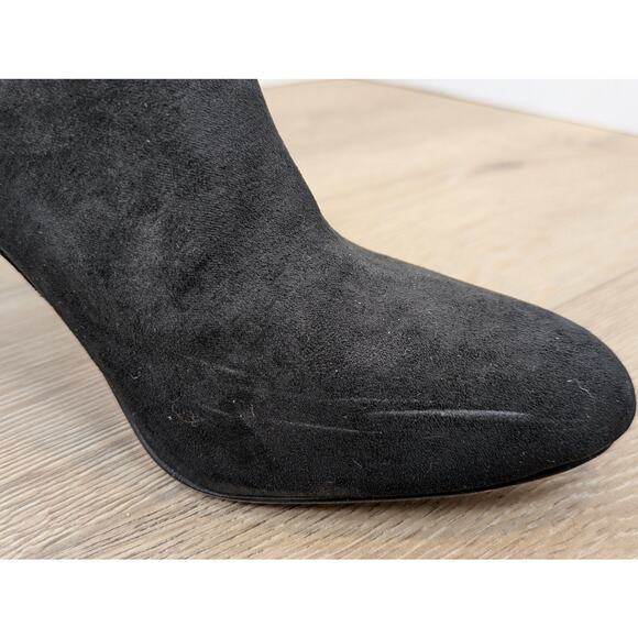 Kelly & Katie Stiletto Booties 9 Carolyn Black Faux Suede Dressy Baddie - Picture 11 of 11